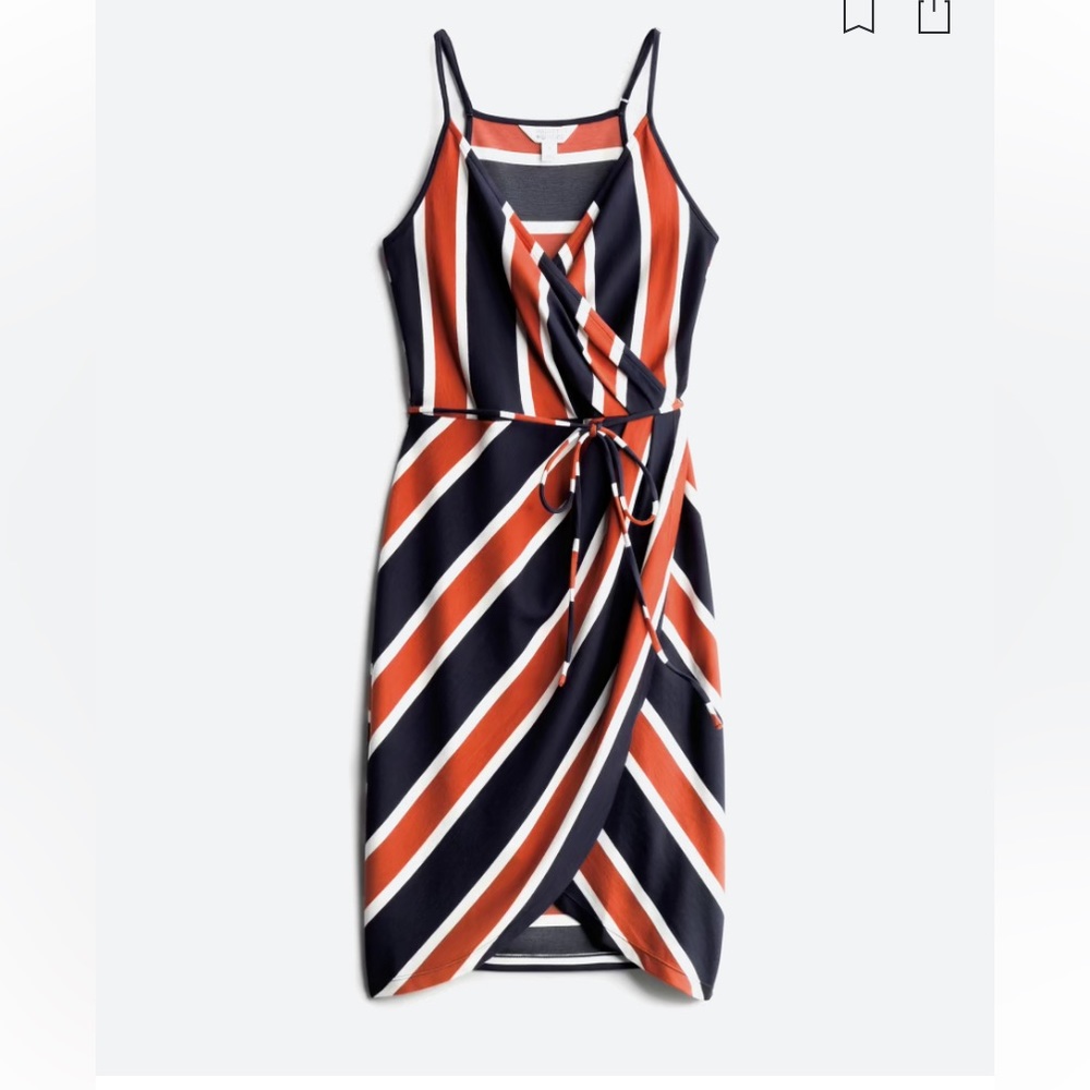 Faux wrap dress